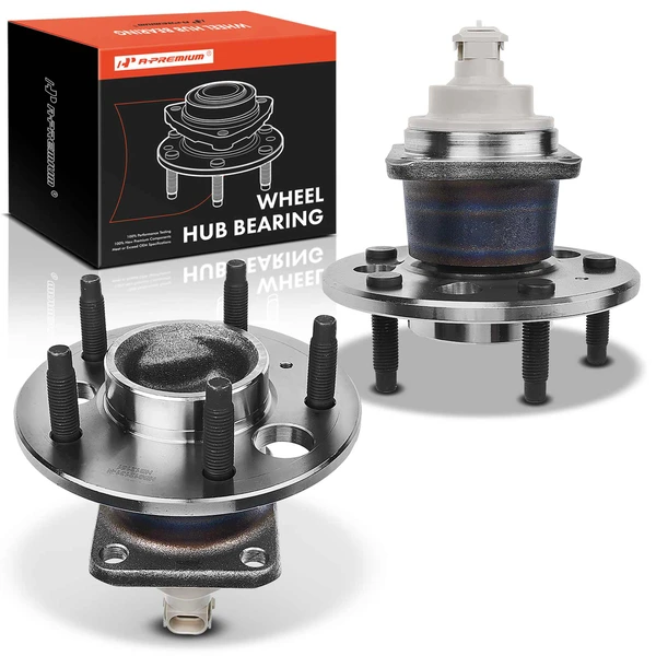 2 Pcs Rear Wheel Bearing & Hub Assembly with ABS Sensor for 1996-2001 Chevrolet Lumina