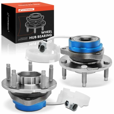 2 Pcs Rear Wheel Bearing & Hub Assembly with ABS Sensor