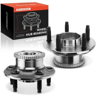 2 Pcs Rear Wheel Bearing & Hub Assembly