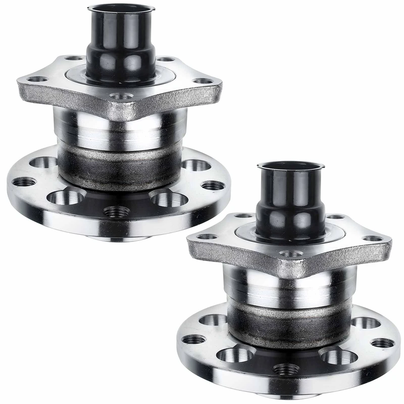 2 Pcs Rear Wheel Bearing & Hub Assembly for Audi A6 1998-2004 Volkswagen Passat FWD