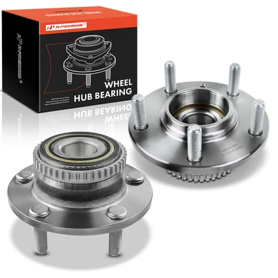 2 Pcs Rear Wheel Bearing & Hub Assembly