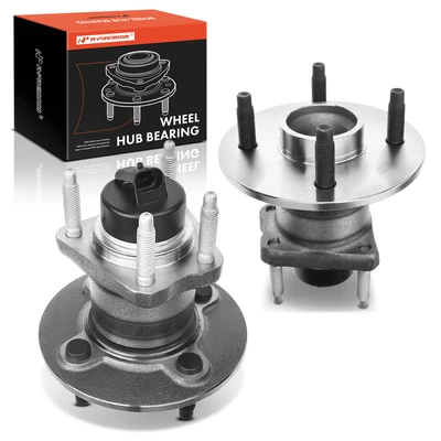 2 Pcs Rear Wheel Bearing & Hub Assembly with ABS
