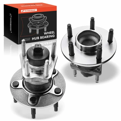 2 Pcs Rear Wheel Bearing & Hub Assembly with ABS Sensor