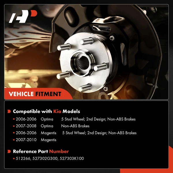 Rear Left or Right Wheel Bearing Hub Assembly for Kia Magentis 2006-2010