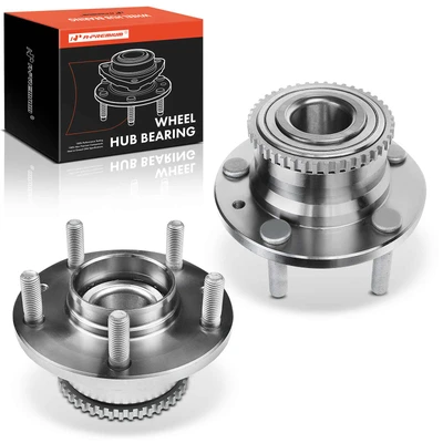 2 Pcs Rear Wheel Bearing & Hub Assembly