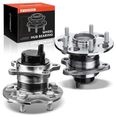 2 Pcs Rear Wheel Bearing & Hub Assembly with ABS Sensor
