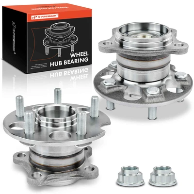 2 Pcs Rear Wheel Bearing & Hub Assembly