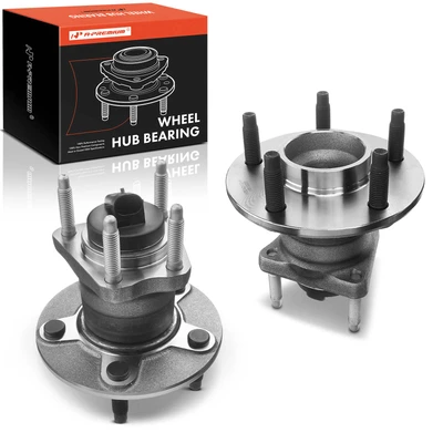 2 Pcs Rear Wheel Bearing & Hub Assembly with ABS Sensor