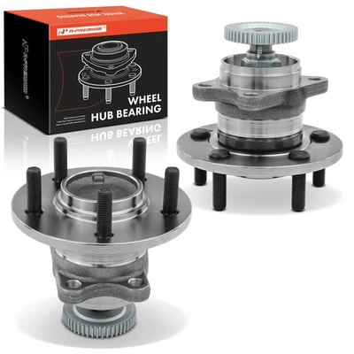 2 Pcs Rear Wheel Bearing & Hub Assembly
