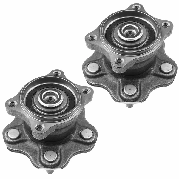 2 Pcs Rear Wheel Bearing & Hub Assembly for Nissan Altima 2002-2006 Maxima Quest 5 Lug