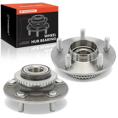 2 Pcs Rear Wheel Bearing & Hub Assembly