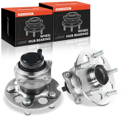 2 Pcs Rear Wheel Bearing & Hub Assembly with ABS Sensor