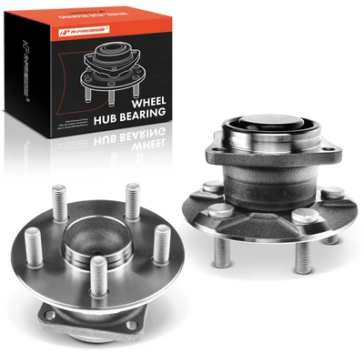 2 Pcs Rear Wheel Bearing & Hub Assembly