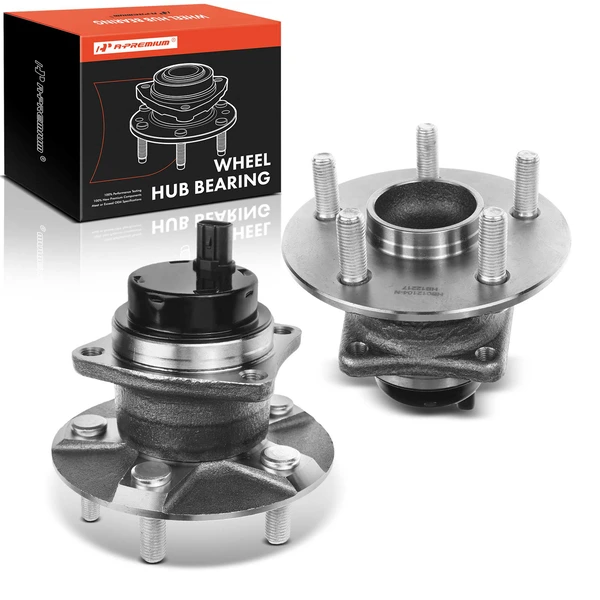 2 Pcs Rear Wheel Bearing & Hub Assembly for Pontiac Toyota Vibe Corolla Matrix Prius