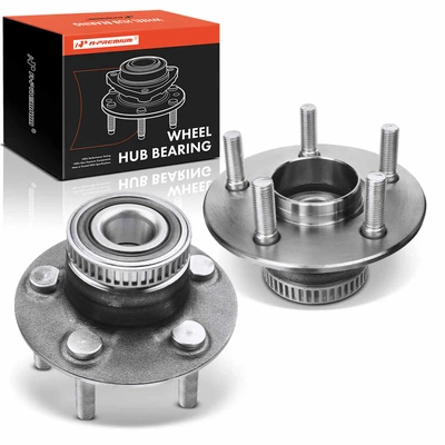 2 Pcs Rear Wheel Bearing & Hub Assembly