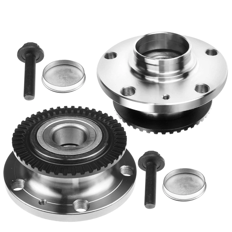 2 Pcs Rear Wheel Bearing & Hub Assembly for Audi A4 02-07 L4 1.8L 2.0L V6 3.0L 3.2L