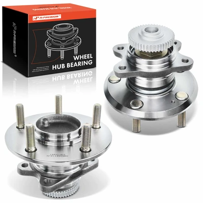 2 Pcs Rear Wheel Bearing & Hub Assembly