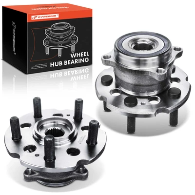 2 Pcs Rear Wheel Bearing & Hub Assembly