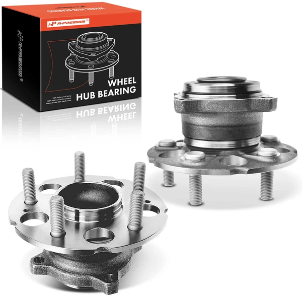 2 Pcs Rear Wheel Bearing & Hub Assembly for Honda CR-V Crosstour FWD