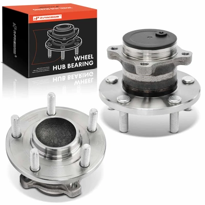 2 Pcs Rear Wheel Bearing & Hub Assembly