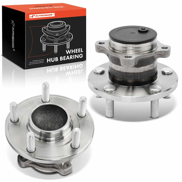 2 Pcs Rear Wheel Bearing & Hub Assembly for 2004-2008 Mazda 3