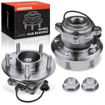 2 Pcs Rear Wheel Bearing & Hub Assembly with ABS Sensor