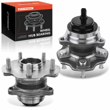 2 Pcs Rear Wheel Bearing & Hub Assembly with ABS Sensor