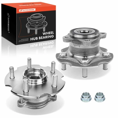 2 Pcs Rear Wheel Bearing & Hub Assembly