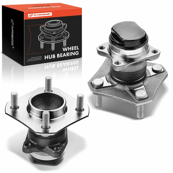 2 Pcs Rear Wheel Bearing & Hub Assembly for Nissan Versa 2007-2011