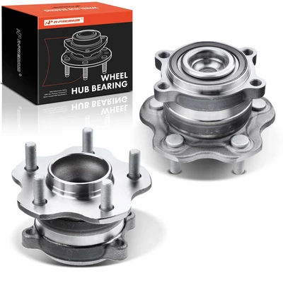 2 Pcs Rear Wheel Bearing & Hub Assembly