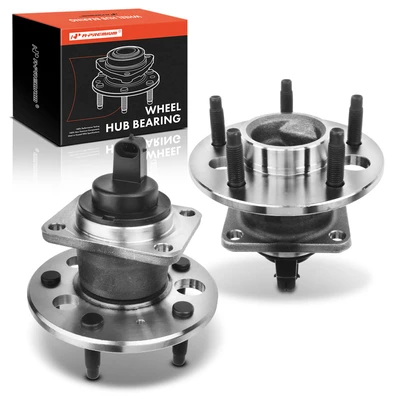 2 Pcs Rear Wheel Bearing & Hub Assembly with ABS