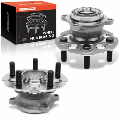 2 Pcs Rear Wheel Bearing & Hub Assembly