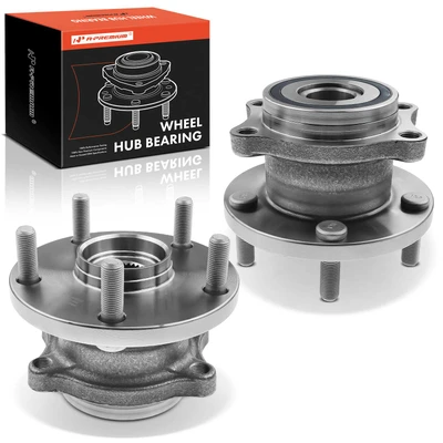 2 Pcs Rear Wheel Bearing & Hub Assembly