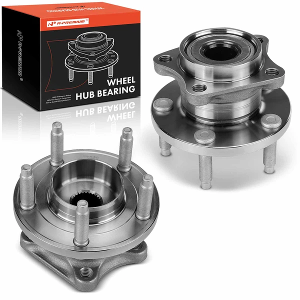 2 Pcs Rear Wheel Bearing & Hub Assembly for Lincoln MKX Ford Edge 2007-2010
