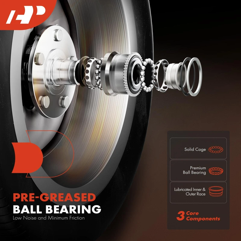 A-Premium APHB1610 Wheel Bearing and Hub Assembly Kit Rear Driver or Passenger