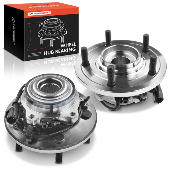 2 Pcs Rear Wheel Bearing & Hub Assembly with ABS Sensor for Chrysler Pacifica AWD