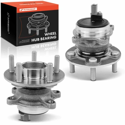 2 Pcs Rear Wheel Bearing & Hub Assembly with ABS Sensor
