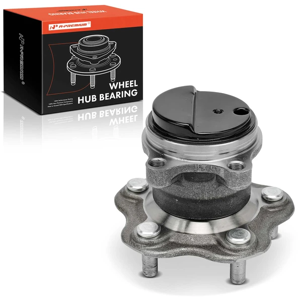 Rear Driver or Passenger Wheel Bearing & Hub Assembly with ABS Sensor for 2011-2012 Nissan Leaf