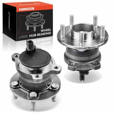 2 Pcs Rear Wheel Bearing & Hub Assembly with ABS Sensor