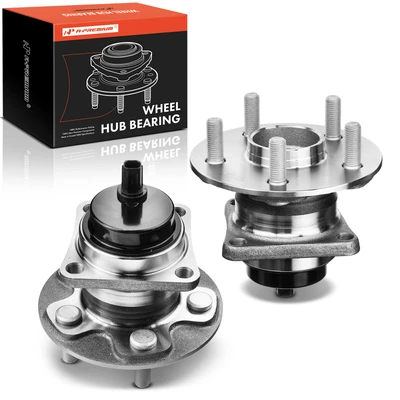 2 Pcs Rear Wheel Bearing & Hub Assembly with ABS