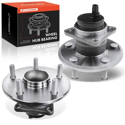 2 Pcs Rear Wheel Bearing & Hub Assembly with ABS Sensor