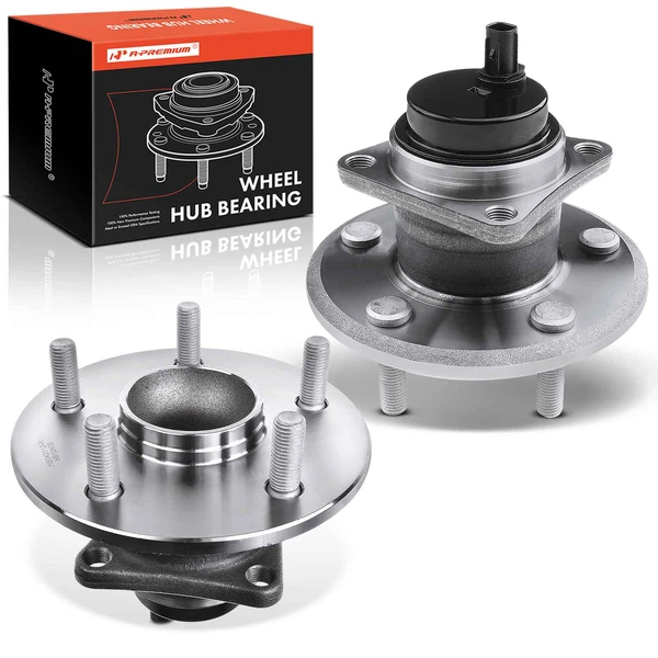 2 Pcs Rear Wheel Bearing & Hub Assembly with ABS Sensor for Toyota Matrix Pontiac