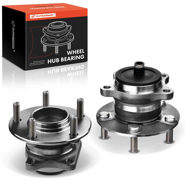 2 Pcs Rear Wheel Bearing & Hub Assembly with ABS Sensor for Mazda 6 2009-2013