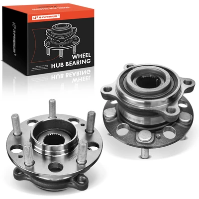 2 Pcs Rear Wheel Bearing & Hub Assembly