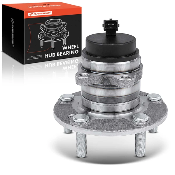 Rear Driver or Passenger Wheel Bearing & Hub Assembly with ABS Sensor for Kia Soul 2010-2013