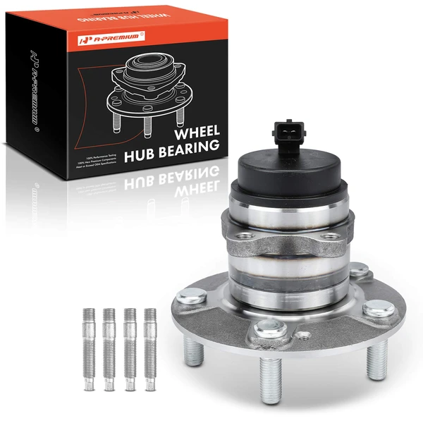 Rear Driver or Passenger Wheel Bearing & Hub Assembly with ABS Sensor for Kia Forte 10-13