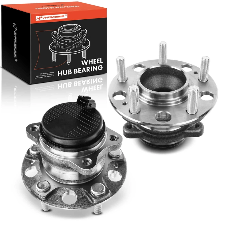 2 Pcs Rear Wheel Bearing & Hub Assembly with ABS Sensor for Hyundai Sonata Kia