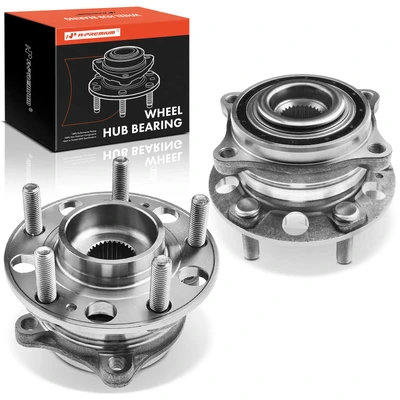 2 Pcs Rear Wheel Bearing & Hub Assembly