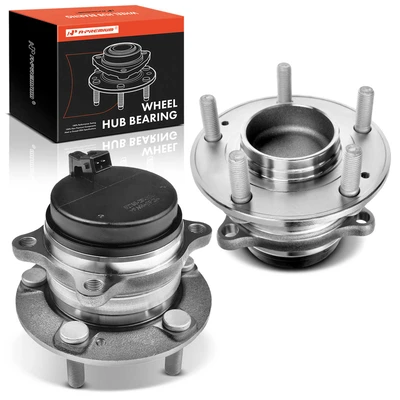 2 Pcs Rear Wheel Bearing & Hub Assembly with ABS Sensor
