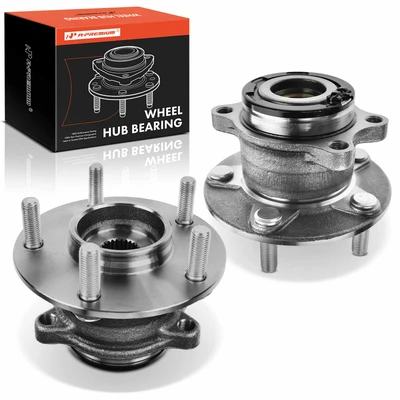 2 Pcs Rear Wheel Bearing & Hub Assembly